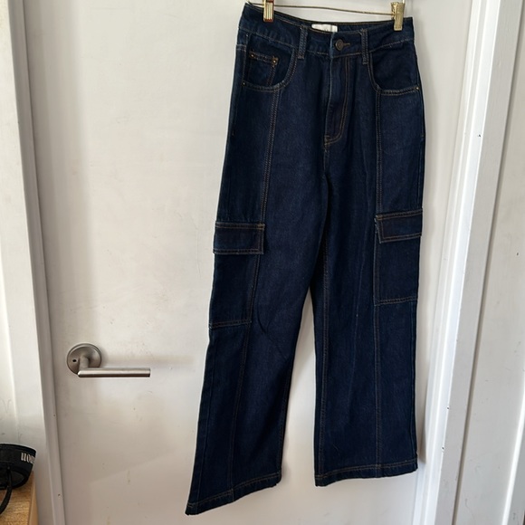 DISSH Brody Indigo Mid Rise Cargo Jeans - Picture 4 of 7